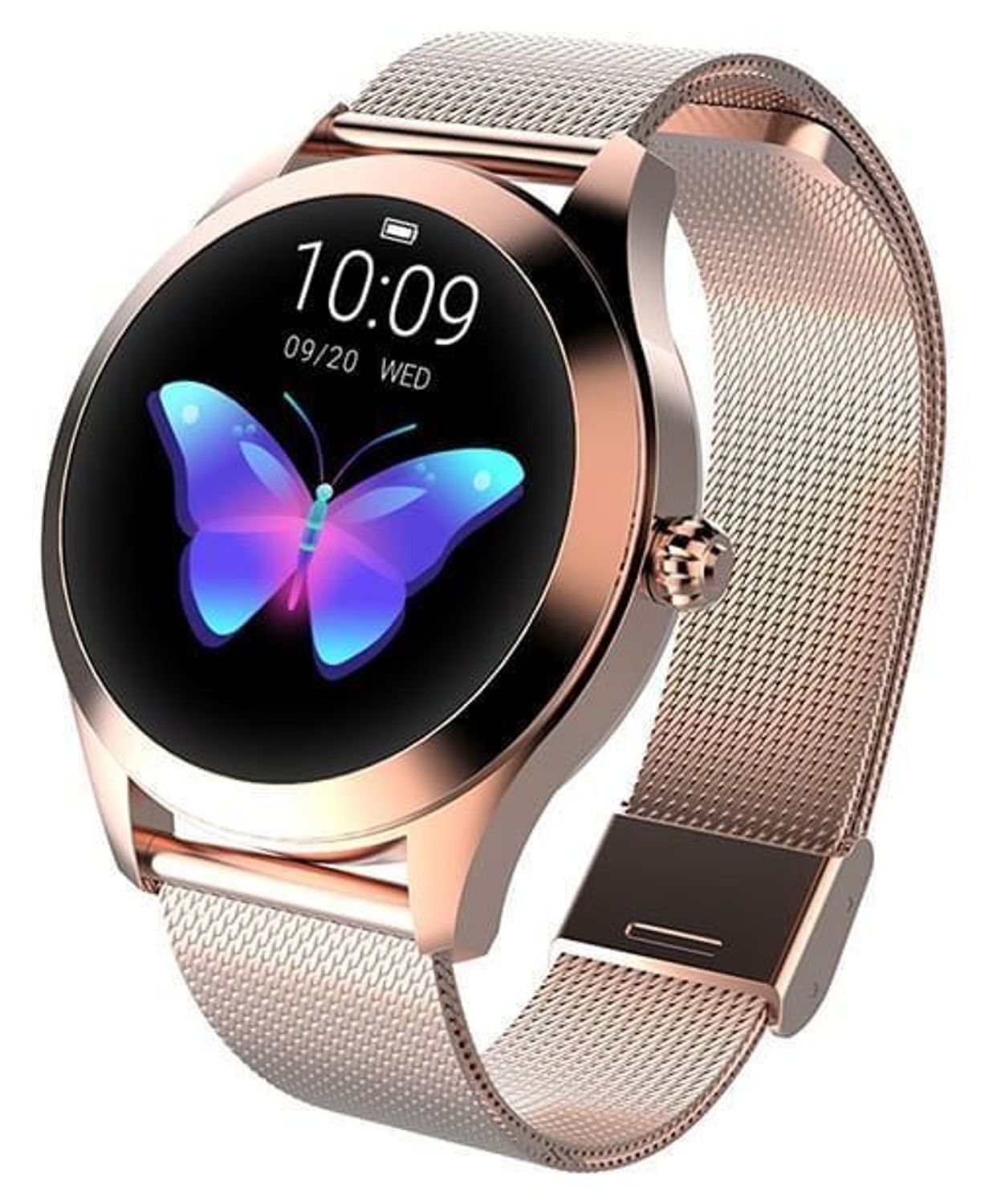 Zegarek Smartwatch damski Garett Naomi Złoty na bransolecie  (2).jpg